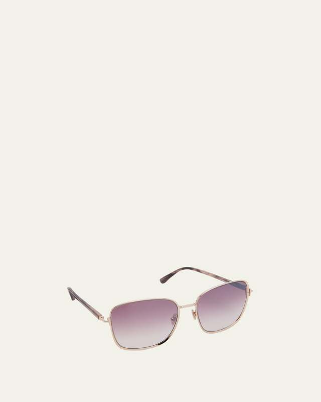 Fern Square Mixed-Media Sunglasses